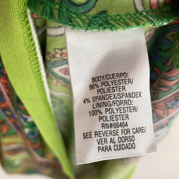 Sandra Darren sleeveless Tribal print sleeveless dress, Size 8 - Picture 5 of 11